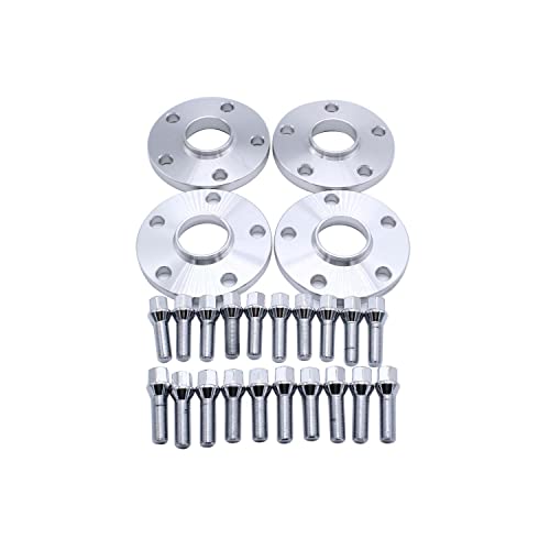 4PCS 12mm& 15mm Spacers 5x112mm Hubcentric Forged Wheels Spacer M14x1.5 Adaptors Centre Bore 57.1mm for Golf Mk7