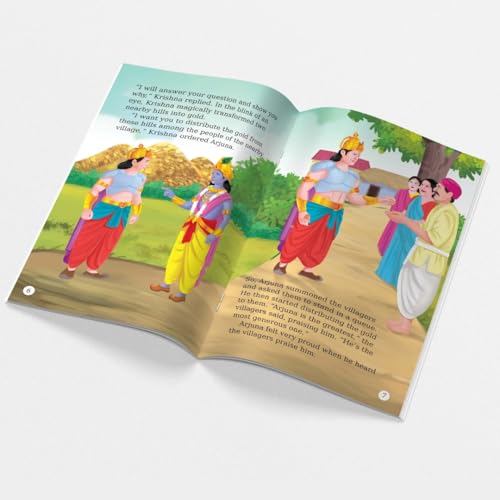 Image of Mythology Stories for Kids (Set of 6 Books) (Illustrated) - Moral Story Books for Kids - The Generosity of Rama, Vibhishana Joins Rama, Shiva and Arjuna, Krishna and Sudama, Rama ... Eye - Age 3+