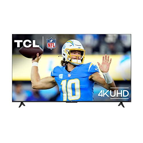 TCL 50-Inch Class S4 4K LED Smart TV with Roku TV (50S450R, 2023 – Model), Dolby Vision, HDR, Dolby Atmos, Works with Alexa, Google Assistant and Apple HomeKit Compatibility, Streaming UHD Television