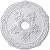 Ekena Millwork CM26AT Attica with Rose Ceiling Medallion, 26"OD x 3 3/4"ID x 1 1/2"P, Factory Primed