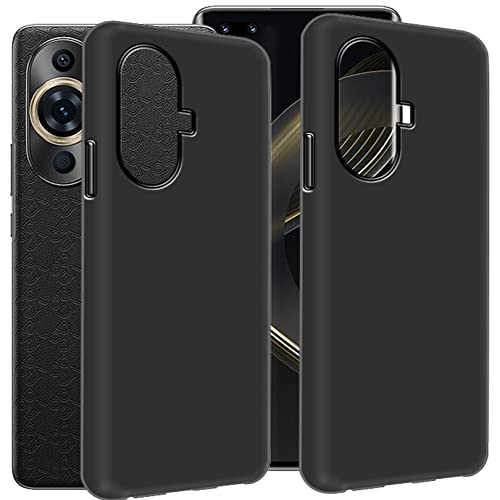 CAXKJE Funda para Huawei Nova Y71 (6.75 Pulgada),2 Piezas Negro Caso Silicona Cover TPU Carcasa Protector Suave Funda Anti-Choque Cover,para Nova Y71 Case