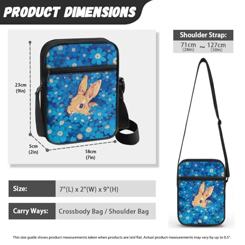 Cute Crossbody Messenger Bags Sling Purses for Women Trendy with Zipper 5