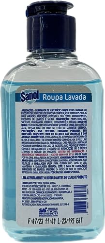 Sanol Limpador De Superfícies Roupa Lavada 120Ml Azul
