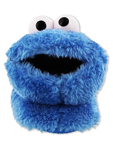 Sesame Street Cookie Monster Toddler Boys Girls Plush 3D Head Sock Top Slippers (7-8 M Us Toddler, Blue) #TOP5