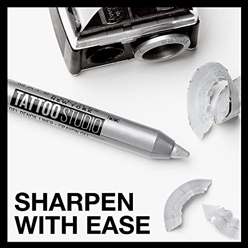 Maybelline Tattoostudio Long-Lasting Sharpenable Eyeliner Pencil, Glide On Smooth Gel Pigments With 36 Hour Wear, Waterproof, Deep Onyx, 1 Count #TOP7