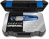 Dremel 3000 Outil Rotatif Multifonction 130W avec 1 Adaptation 25 Accessoires (Version Italienne) Vitesse 10000-33000 tr/min, Noir, Bleu, Argent - 9