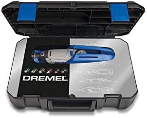 Dremel 3000 Outil Rotatif Multifonction 130W avec 1 Adaptation 25 Accessoires (Version Italienne) Vitesse 10000-33000 tr/min, Noir, Bleu, Argent - 9