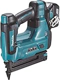 Makita DBN500RTJ Akku-Stauchkopfnagler 50mm mit 2 Akkus und Ladegerät im MAKPAC, 18 V, türkisschwarz, mit 2X 5,0 Ah