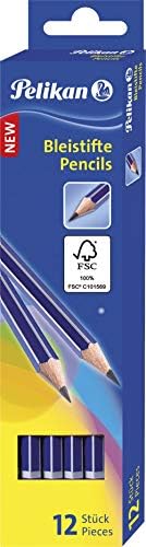 Pelikan 811132 ołówek z gumką, HB, sześciokątny, 10 sztuk