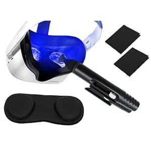 Clean VR cleaning kit compatibel met de Oculus Quest 2 AR VR headset (pen + lensbeschermer + 2 microvezeldoekjes)