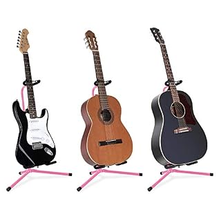 Classic Cantabile GS-30 PK Support pour guitare Rose - Les Beatles, Paul McCartney, John Lennon, RIngo Starr, George Harrison Classic Cantabile GS-30 PK Support pour guitare Rose – Image 5