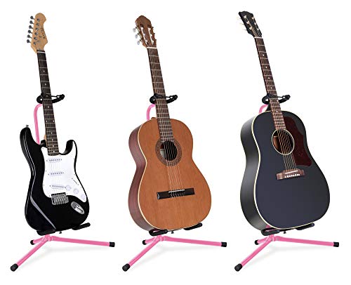 Classic Cantabile GS-30 PK Support pour guitare Rose - Les Beatles, Paul McCartney, John Lennon, RIngo Starr, George Harrison Classic Cantabile GS-30 PK Support pour guitare Rose – Image 6