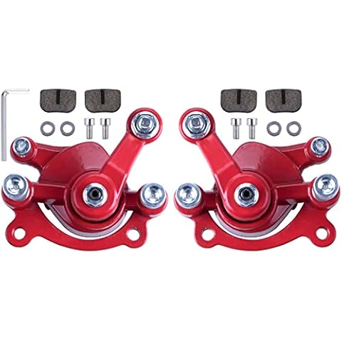 MWMNUN front Rear Disc Brake Caliper with Brake Pads Compatible with Motovox MBX10 MBX11 Mini Dirt Bike MM-B80-BR 80CC 2.5HP Moto Classic Mini Bike 47cc 49cc Pocket Bike Stand Up Goped Scooter Cover