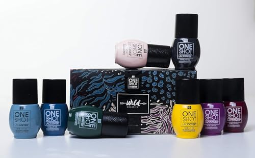 One Shot Laccover Wild Collection Gel Nail Polish Set, 8