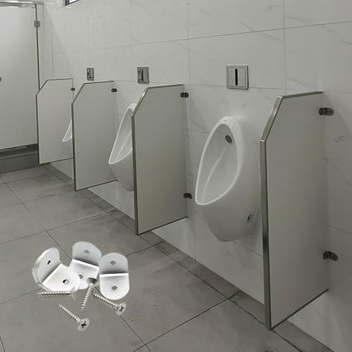 Wall-Mounted PVC Urinal Partition for Men - Durable Toilet Privacy Divider with Accessories, Ideal for Public Restrooms, Enhanced Functionality