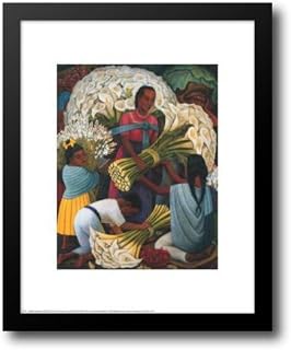 Flower Vendor 20x24 Framed Art Print by Rivera, Diego