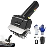 Elektrische Grillbürste, 1100 RPM Grillreiniger, Wasserdicht Grillbürste für Gussrost, 100 Min Laufzeit Tragbare Edelstahl Grill Reinigungsbürste