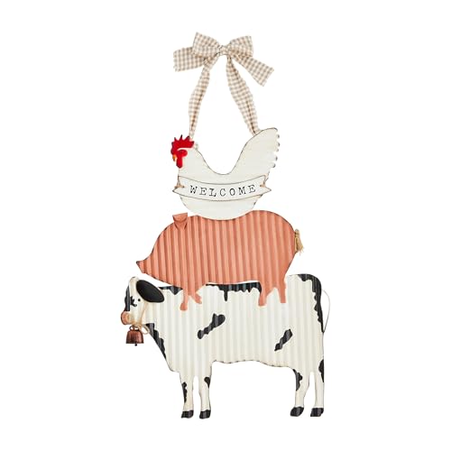Mud Pie Farm Animal Door Hanger; 21 1/2" x 16 3/4"