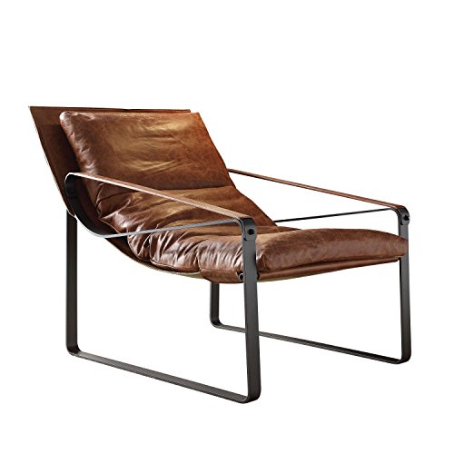 Acme Furniture Quoba Accent Chair, Cocoa Top Grain Leather #TOP26