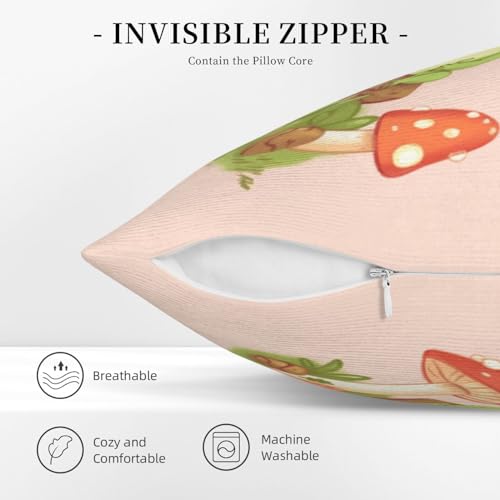 Housse de coussin velours côtelé grenouilles 45x45 cm pour déco canapé - 6