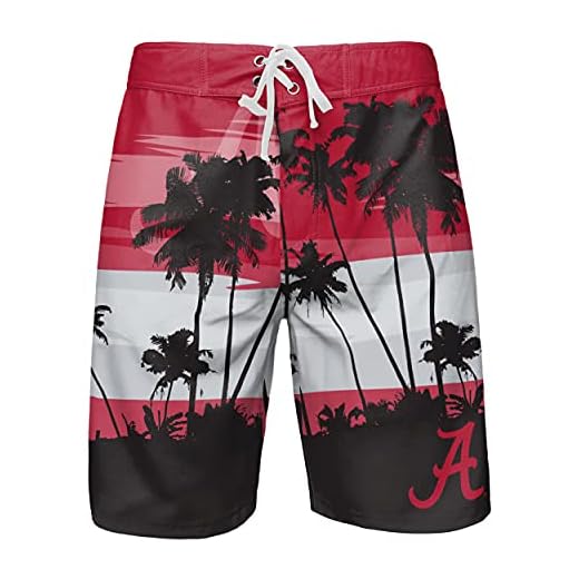 Alabama Crimson Tide NCAA Mens Sunset Boardshorts - L