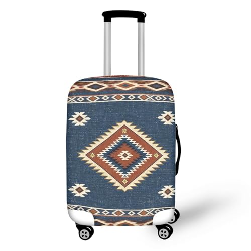 Housse valise XL lavable en spandex extensible bleu marron