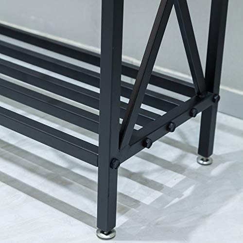 2-Tier Iron Pot Shelves, Plant Stand, Plant Shelf Holder, Flower Display Storage Rack For Outdoor, Indoor, Balcony 35.4’’ X 11.8’’ X 23.6’’ #TOP3