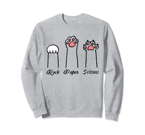Rock Paper - Forbici a forma di zampe di gatto Felpa