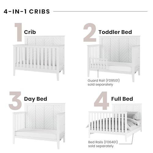 image for Child Craft Atwood Design 4-in-1 Convertible Baby Crib Nursery Furnitu