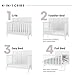 Child Craft Atwood Crib, Dresser and Chest Nursery Set, 3-Piece, Includes 4-in-1 Convertible Crib, Dresser and Chest, Grows with Your Baby (Matte White)