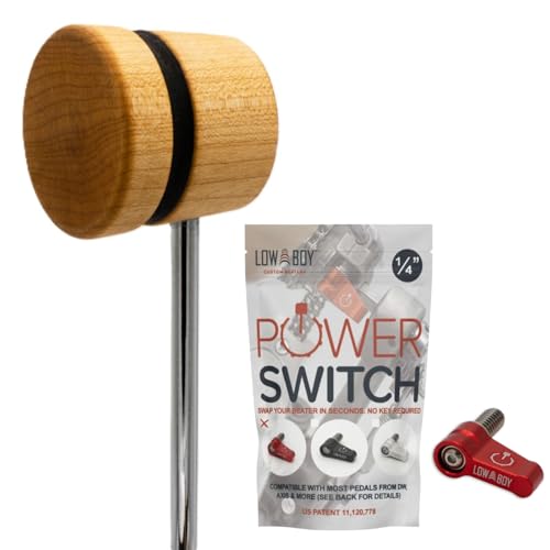 Lightweight Wood Low Boy Beater y 1/4" Red Power Switch miniatura 1