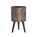 D'vine Dev 10 Inch Planter Pot with Stand, Mid-Century Tall Plant Pot with Legs for Indoor Plants, Medium, Bronze/Grey, 88-L-B-6