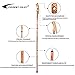 FOREST PILOT 3-pc Detachable Hardwood Walking Stick Pine Handle with Compass (Nature Color, 55 Inches, 1 Piece)