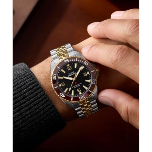Image of TIMEX Deepwater Arctic Round 41mm Black Dial Analog Men Watch - TW2Y64700IK