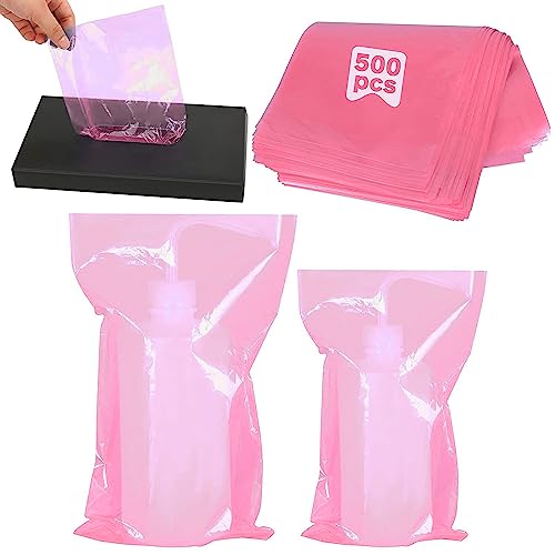 MOSROAD 500pcs Pink Bottle Bags
