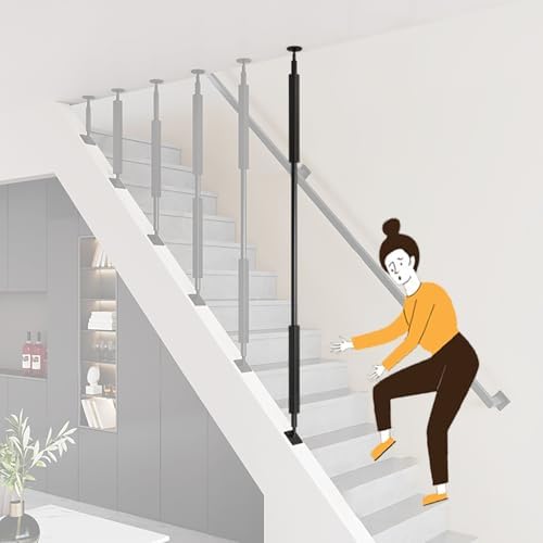 Modern Iron Stair Balusters - Veal Stair Railing Rods for Stylish Staircase Fences, Durable and Safe Metal Spindles for Home Interior Decoration