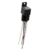 Gorniloxam 40 Amp 48V DC SPDT Relay Socket - Waterproof 5 Pin Harness (Wiress) Plug, Replaces Type: JD-2912 (1pcs)