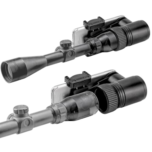 Starboosa Pro Rifle Scope Smartphone Adapter – Lightweight Aluminum Build with Instant Lock – Dual-Angle Shooting for Hunting & Wildlife Spotting