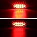 Partsam 2Pcs 6 Inch Oval Red Led Trailer Tail Lights 10 Diodes Clear Lens Stop Brake Turn Lights Grommet and Pigtails Waterproof 12V Sealed for RV Trucks, 6 Oval led Tail Lights Clear