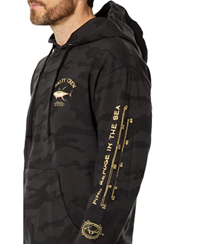 Salty Crew Ahi Mount Hood Fleece Black Camo 2Xl #TOP2
