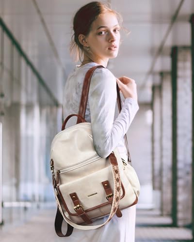 Image of Missnine Backpack Purse for Women, PU Leather Travel Backpack, Designer Shoulder Bag, Ladies Convertible Satchel Bags