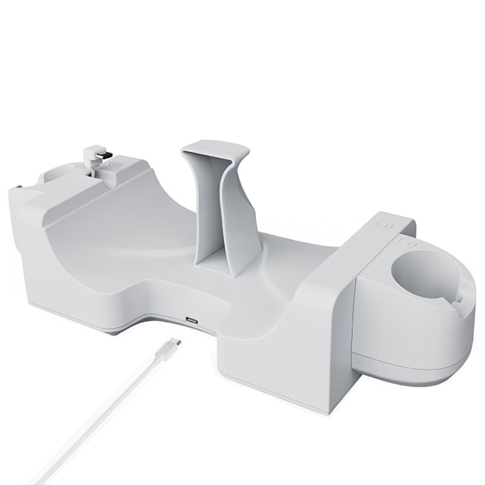 Base de carga VR para Meta/Oculus Quest 3 Soporte de carga para auriculares VR para controladores Oculus Quest 3 Estación de carga con luz indicadora Soporte de carga para Quest 3