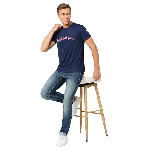 Image of playR x RR Halla BOL Tee - Men's Sports T-Shirt, Lightweight, Breathable Fabric, Comfortable Ideal for Training, Gym, Running, Match Days, Travel & Casual Wear for All Season