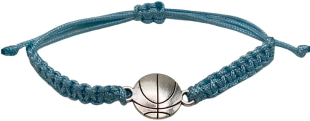 Sportybella Basketball Bracelet- Charm Bracelet- Basketball Jewelry - Perfect Basketball Gift (Navy) : Sports & Outdoors