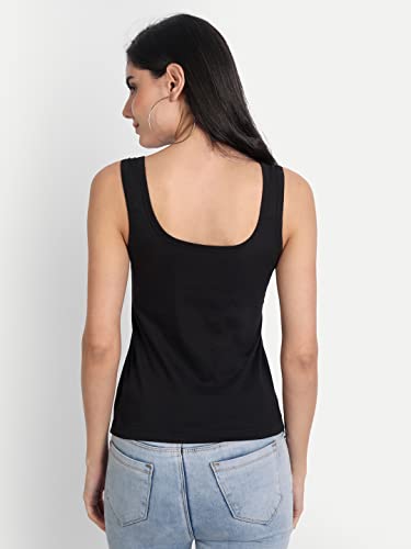 Image of Aimly Women's Regular Fit Sleeveless Cotton Camisole Slip Spaghetti | Combo Pack of 3