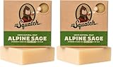Dr. Squatch All Natural Bar Soap for Men with Zero Grit, Alpine Sage (Pack of 2)