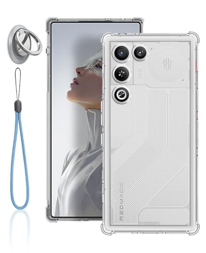 For RedMagic 11 Air �P�[�X �S���� �ی�J�o�[ �ԍڃz���_�[�Ή� YANMONGI �����O�t ���X�^���h�@�\ �G�A�o�b �O�X�}�z�P�[�X �ϏՌ� TPU �o���p�[ �X�N���[�� & �J�����ی� ���^ �y�� �g�уJ�o�[ ���ϖh�~ �w��h�~ ��