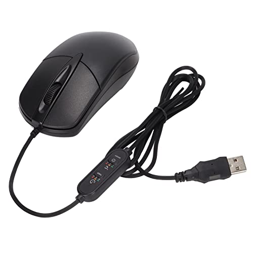 Image of Heated Computer Mouse ABS Ergonomic Wired Heating Mouse 1600DPI with Adjustable Temperature, 3-Speed Heat Settings for Cold Hands, USB Warm Mouse for Desktop Laptop Office Wor