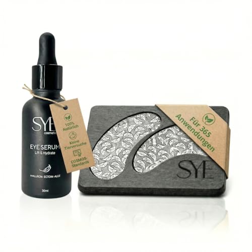 Bundle: Wiederverwendbare Augenpads | Augenpads + 30ml Hyaluron...