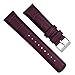 BARTON WATCH BANDS, 23mm Merlot - Alligator Grain - Quick Release Leather Watch Bands